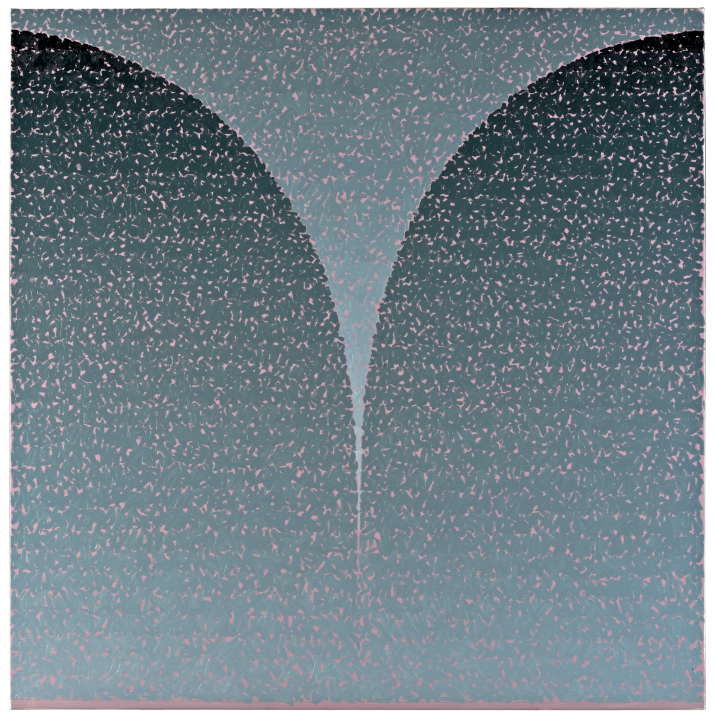 Leonard Brown, Apophoria – the way of negation 2015, oil on Belgian linen, 120 x 120cm. Photography, Mick Richards.  